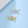 Lucktune 5pcs DIY Mixed Greek Symbols Moon Stars Cat Paws Charms for Jewelry Making Diy Pendant Necklace Bracelet Accessaries