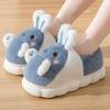 Winter Thick Cotton Slippers New Cotton Shoes for Cold Prevention and Warmth At Home Cartoon Little Rabbit Cotton Slippers