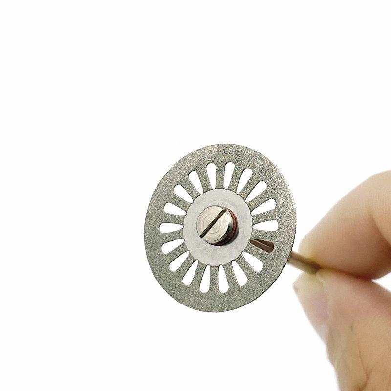 5 buc/set dentară ultra-subțire cu două fețe nisip porțelan disc de tăiere cu diamante dorn pentru disc diamantat instrumente de lustruit pentru stomatologie
