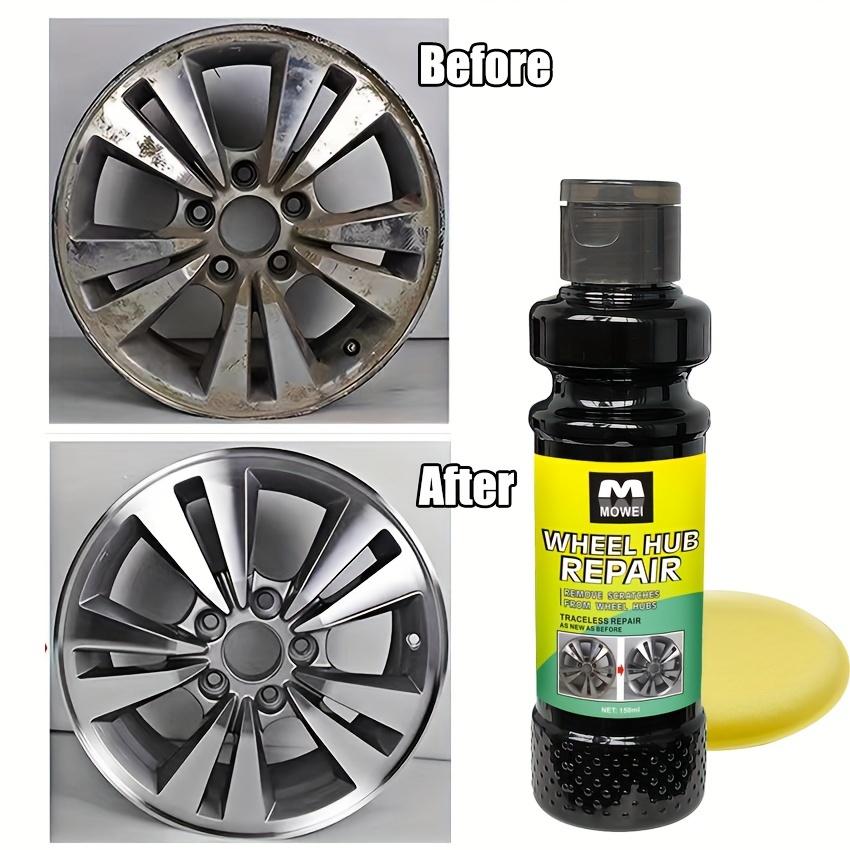 

Набор для полировки матовых колесных дисков, удаление царапин и потертостей, восстановление выцветания, улучшение ухода за автомобилем, прочный пластик 150ml