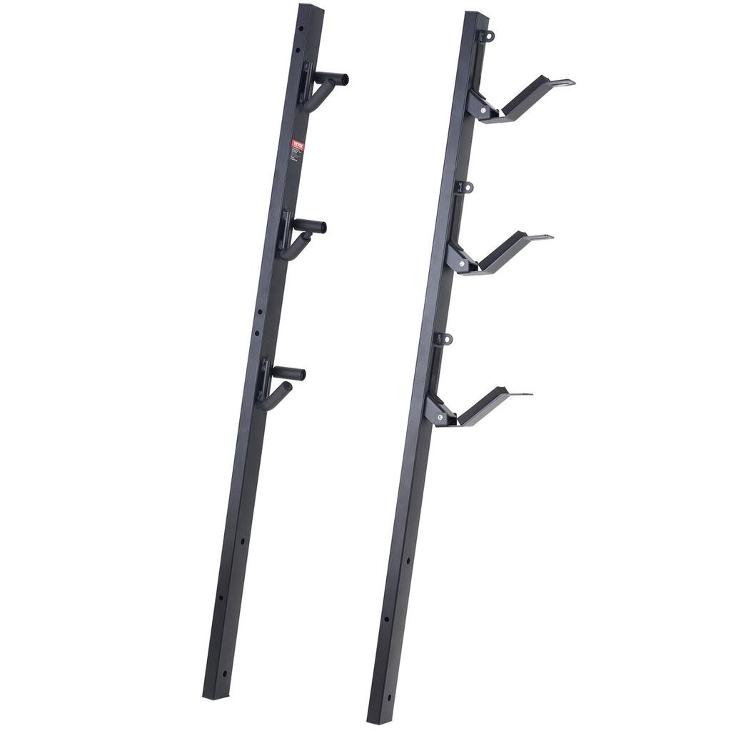 Trimmer Rack, 3 Place Weeder Trimmer Rack, Locking Trim Holder Landscape Trailer Rack Carrier Mount On Open Pickup/Trailer Enclosed Trailers, Pair