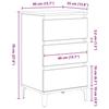 Nightstand Artisan Oak 45 x 35 x 44 cm Engineered Wood