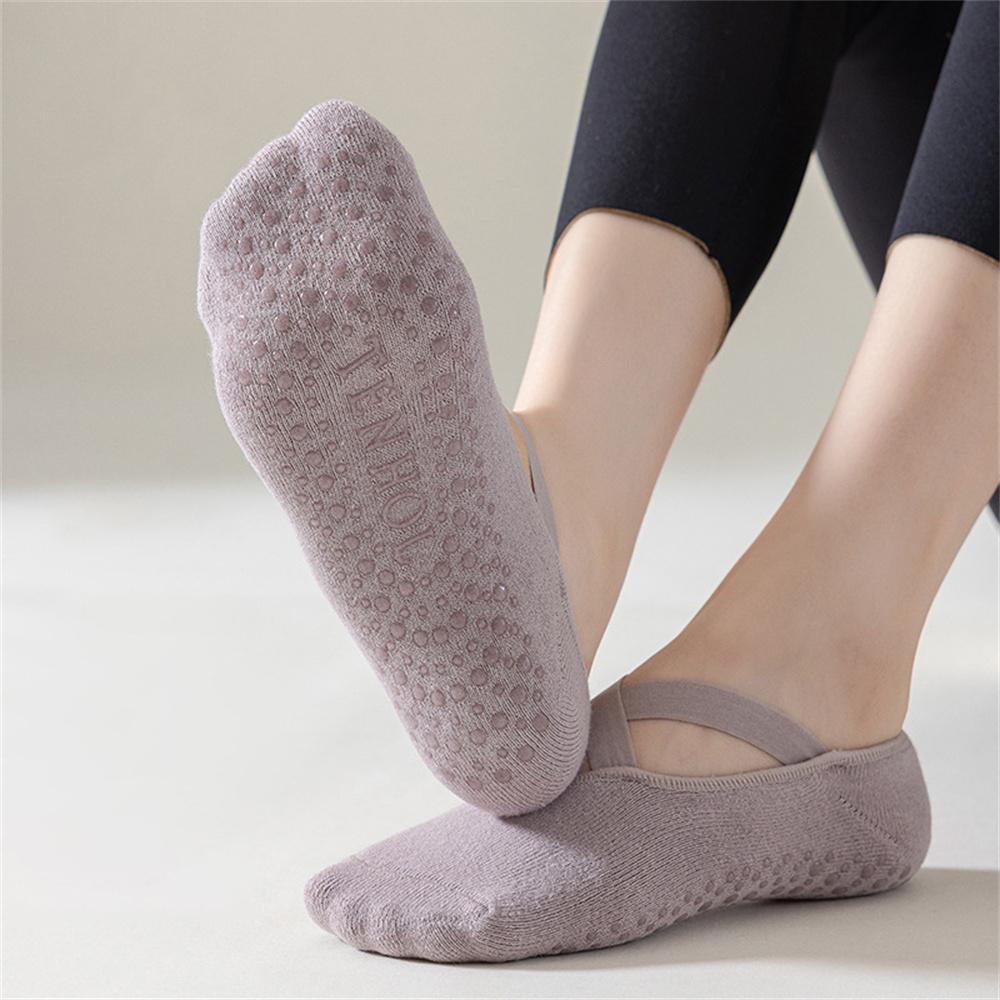 4 Paar Antislip Enkel Yoga Sokken voor Dames – Perfect voor Yoga, Pilates en Workouts