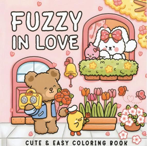 Children's Cartoon Coloring Book: Cute, Comfortable, Warm, Stress Relief, Simple Graffiti Drawing for Kids
