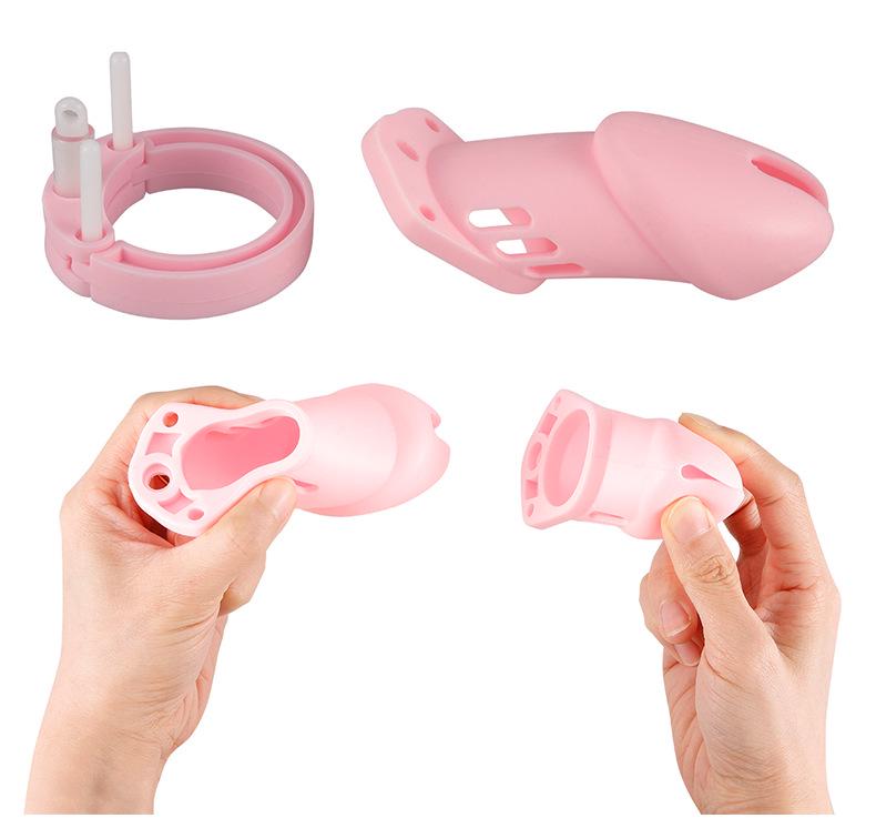 Silicone Male Chastity Cage: SM Erotic Abstinence Training Device
