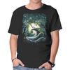 Unisex Crew Neck T-Shirt Starry Nightmare Graphic Short Sleeve Casual Tee