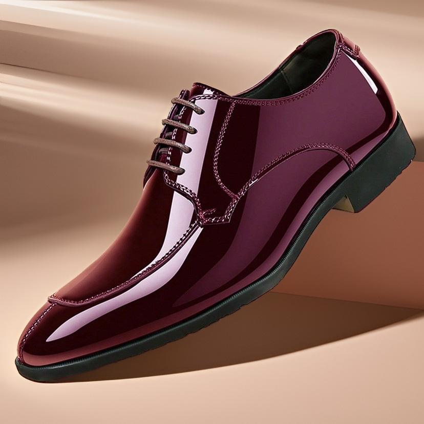 

Новые туфли из натуральной кожи, мужские кожаные туфли, мужские деловые туфли, британские туфли большого размера из глянцевой кожи, туфли дерби на шнуровке, свадебные туфли 48