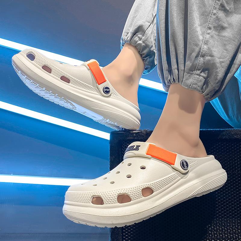 Модные нескользящие мужские тапочки из ЭВА — фото 7