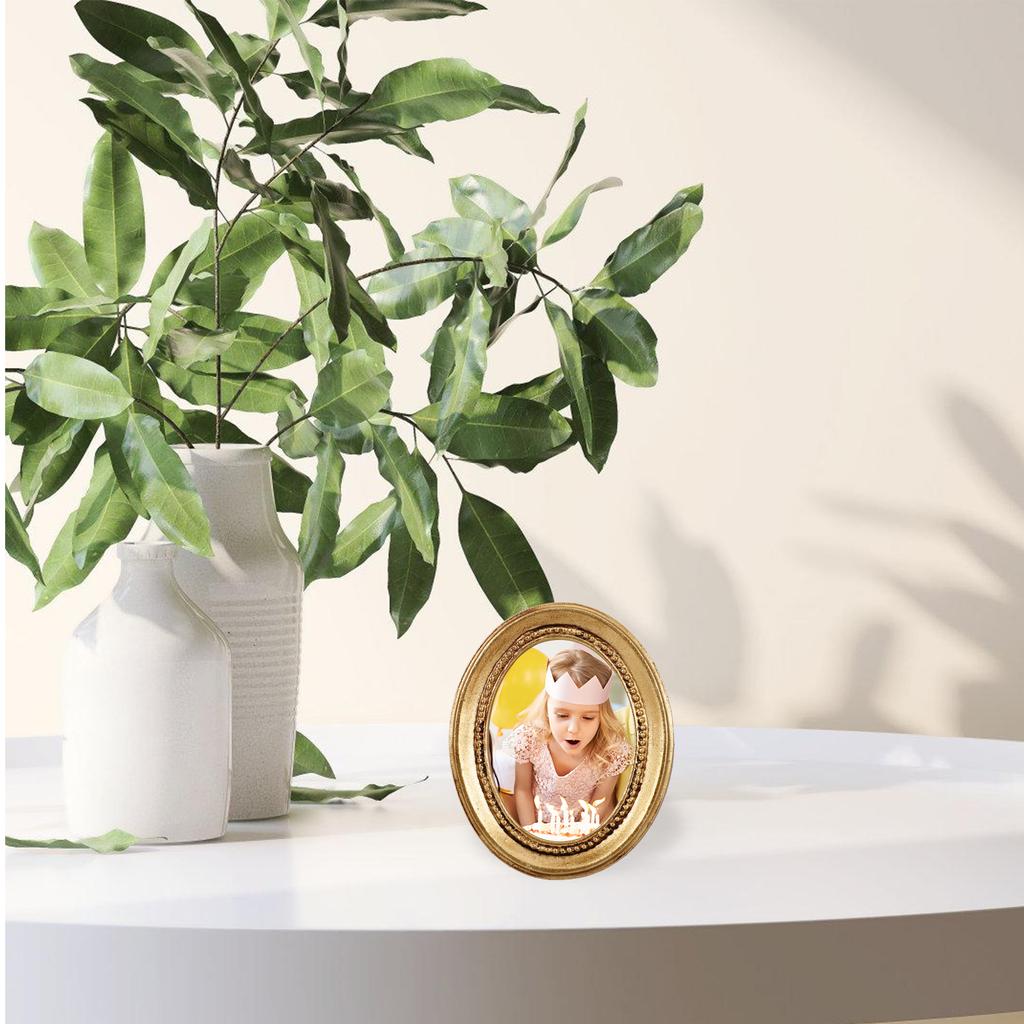 Ramka na zdjęcia Vintage Decor Mały obraz Europejski styl Wyświetlacz żywiczny Ściana Biurko dla dziecka