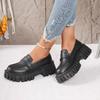 Außenhandel Übergröße Plateau Einzelschuhe Damen Frühling und Herbst neu niedrig geschnitten lässig bequem Lazy Slipper zum Hineinschlüpfen
