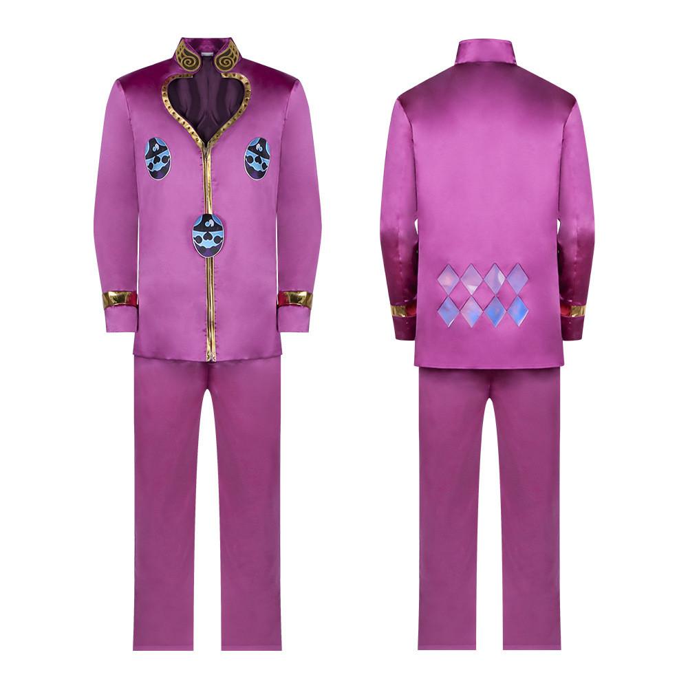 Kostým Giorno Giovanna z Jojo's Bizarre Adventure pro muže z polyesterové látky pro anime cosplay a vystoupení