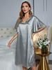 Cross-border Pajamas Women's Summer High-end Ice Silk Sexy Loungewear Short-sleeved Pajamas Women