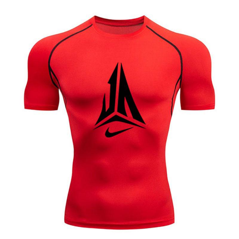Herren Quick Dry Kompressions Sport T-Shirt Atmungsaktiv Stre