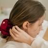 SIAC3097 Cloud Velvet Scrunchie_Red