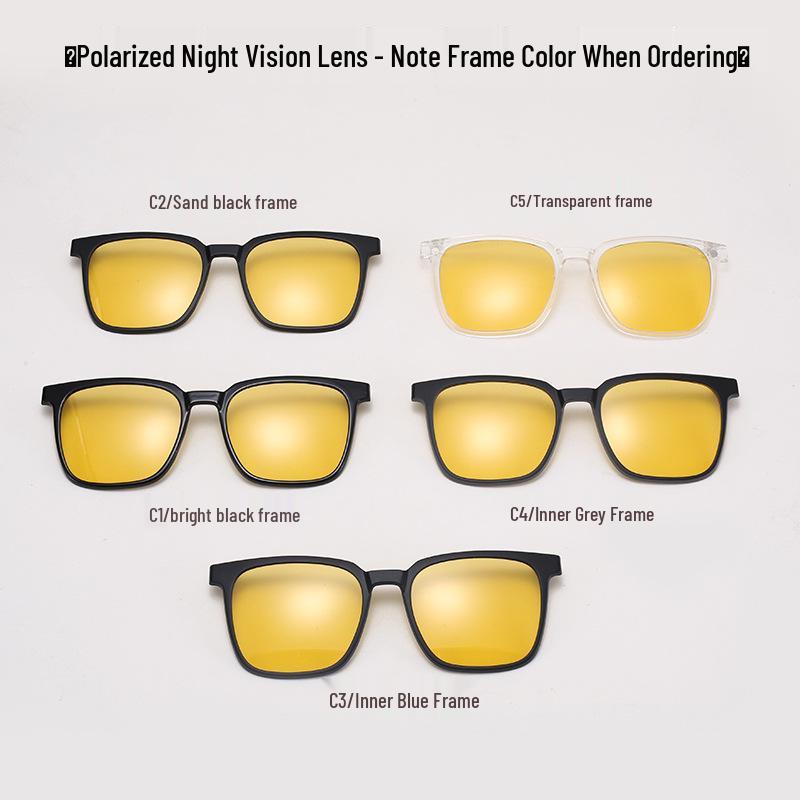 TJ2190 Unisexová sada slunečních brýlí tři v jednom s magnetickým polarizačním klipem