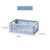 Foldable Plastic Storage Basket - Creative, Stackable Bin for Desktop, Living Room, or Refrigerator Organization