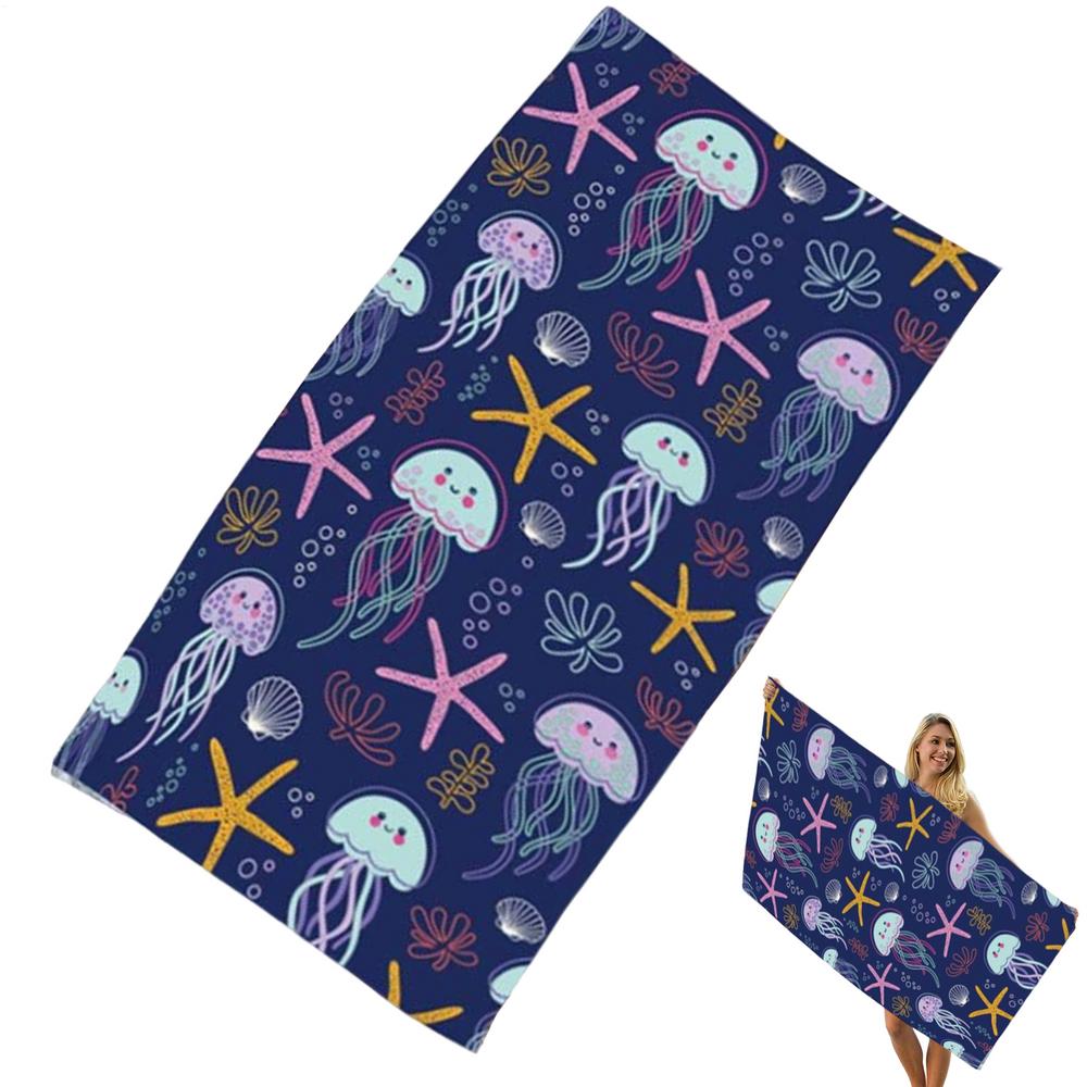 Beach Towels For Adults Microfiber Beach Towels Sand Proof Quick Dry 140x70cm/55x27inch Swimming Pool Blanket For Adults And