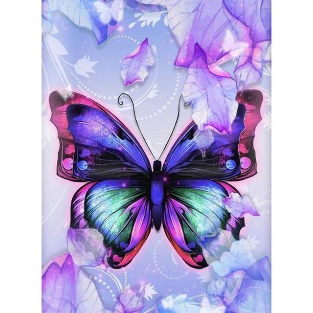 5D DIY Diamond Painting Kit Colorful Butterflies Flying Diamond Embroidery Rhinestones Decorations for Home