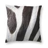 Almofada Decorativa com Padrão Listrado de Zebra e Textura de Couro de Animal Capa de Almofada para Amantes Almofada Decorativa para Carro Estampada