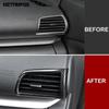 For Mitsubishi Eclipse Cross 2017-2024 2025 Carbon Fiber Side Front Air Condition AC Vent Outlet Cover Trim Interior Accessories