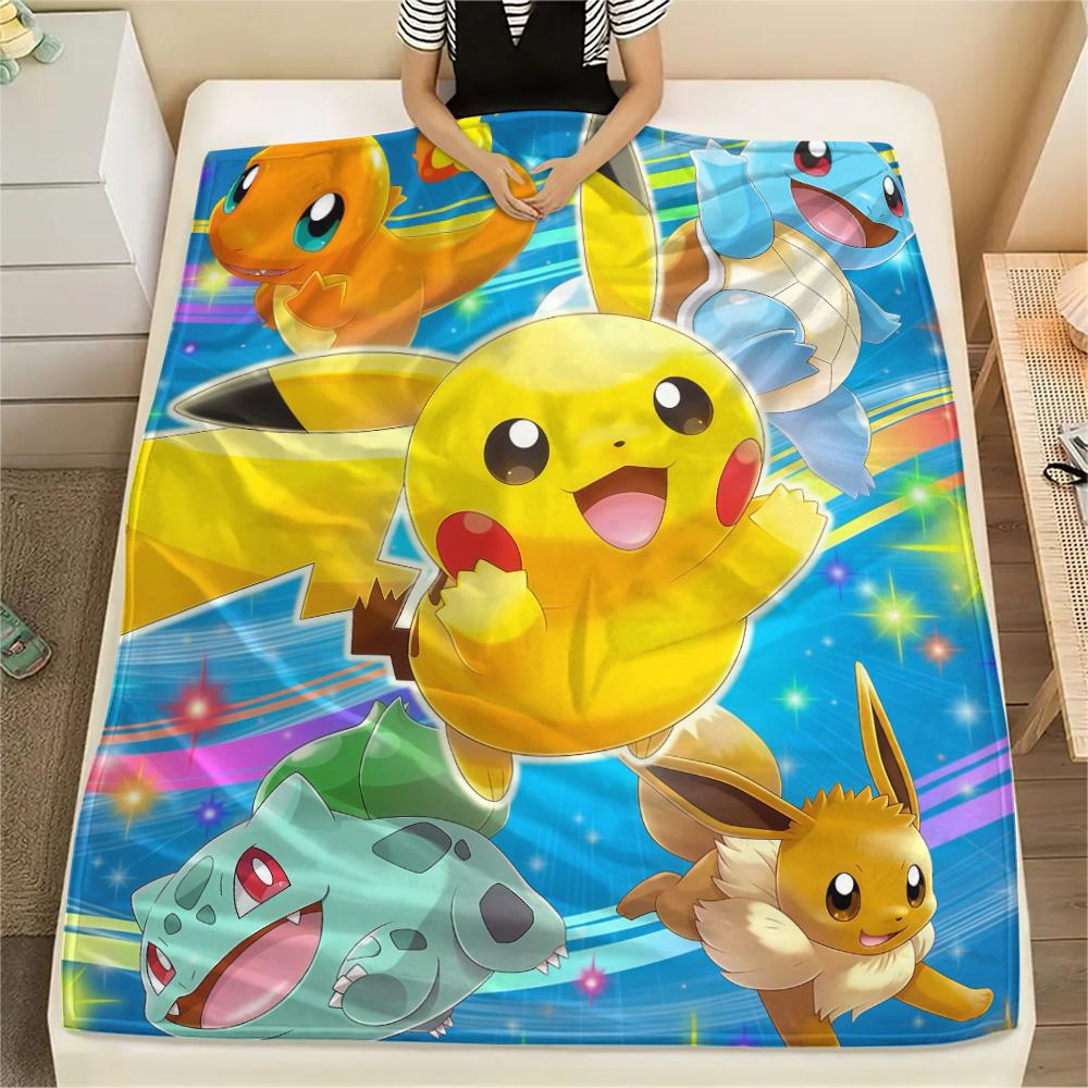 Pokémon2 Flannel Blanket, High quality Comfortable for All Seasons, Home Decor, Warmth and Comfort