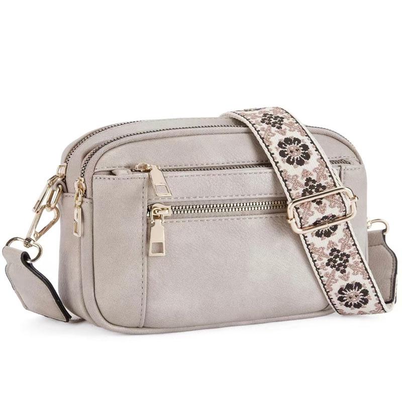 Универсальная женская сумка через плечо из ПУ с большой вместительностью и модным широким ремнем 1550₽