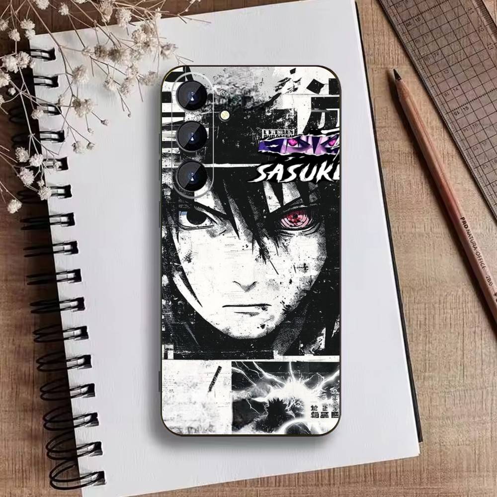 Anime T-Narutos Cover U-Uchiha Phone Case For Samsung Galaxy A73,A21s,A22,A31,A52,A53,A71,A41Soft Black Shell