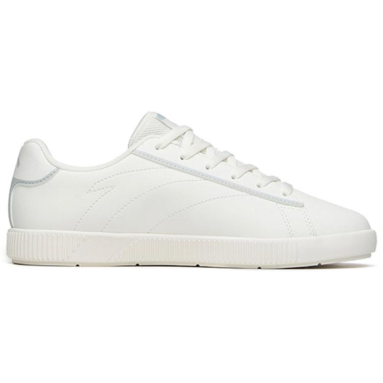 Anta Casual Abrasion Resistant Low top Skateboard Shoes Women's White Green 122228060-3