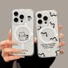 Cute Cat For Magsafe Wireless Charger Case For iPhone 17 15 16 11 12 13 14 Pro Max Air Magnetic Shockproof Clear Phone Cover