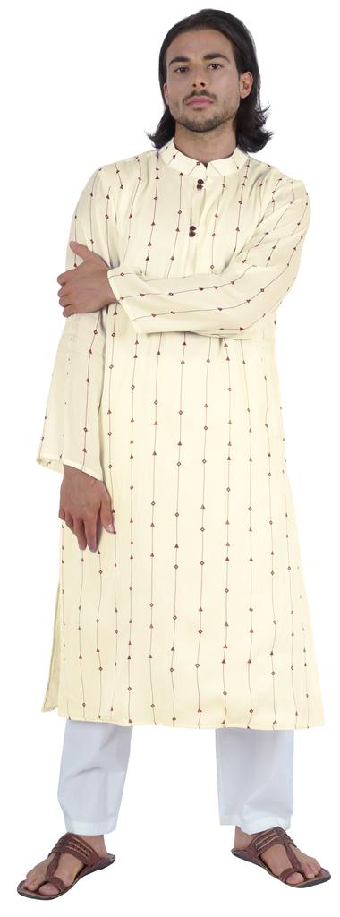 Atasi Traditional Party Wear Long Sleeve Kurta  Mandarin Collar Neck Casual