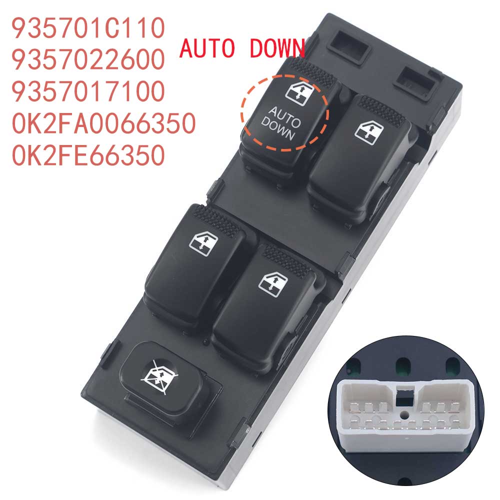 Front Left Driver Window Control Switch for HYUNDAI Getz 2003-2010 Matrix 2002-2006 935701C010 935701C110 Auto Lift Window