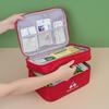 Large Capacity Travel Medicine Bag - Double Layer Portable First Aid Storage