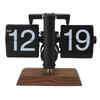 Digital   Desk Clock 12 Hours Battery Powered Retro Mechanical Auto   Down Clock with Wood Base for Living Room