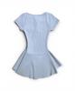 Bonseullipi Crystal Line Henley Skater Mini Dress (Cloud Soda)