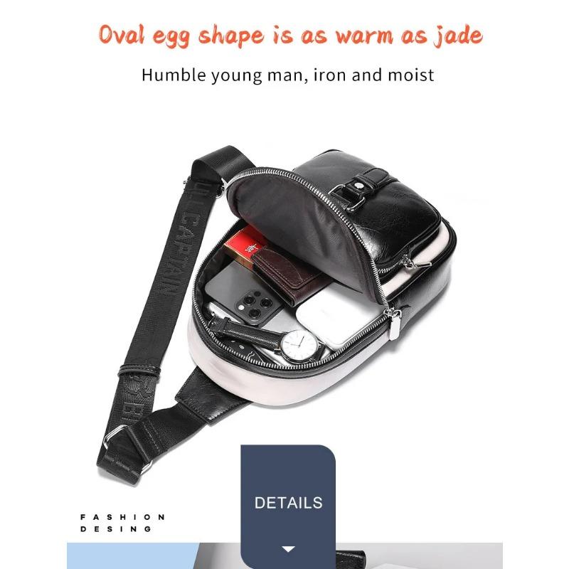 New Men's Authentic Chest Bag Waterproof Can Hold 8-inch Computer