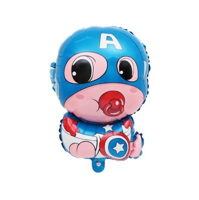 Globo de película de aluminio con forma de superhéroe 10 UNIDADES