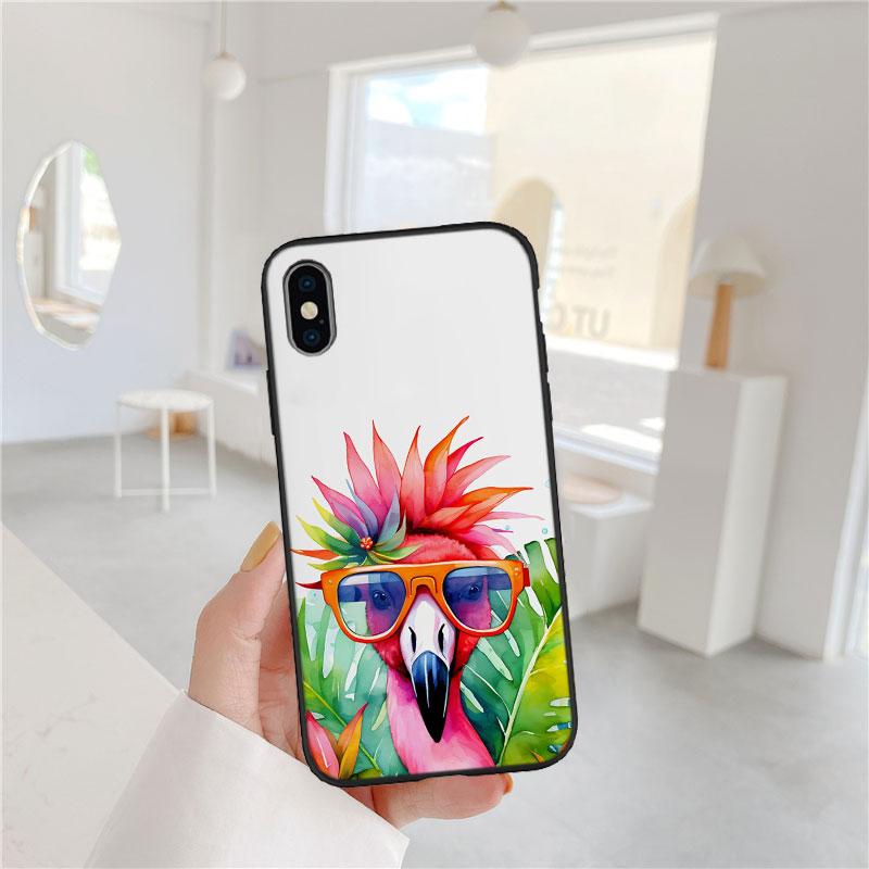 Flamingos Pink bird flower Case for Samsung M02 M06 M15 M16 M20 M21 M30 M30S M31 M35 M51 M55 M56 A36 A42 A50 A50S A51 A52