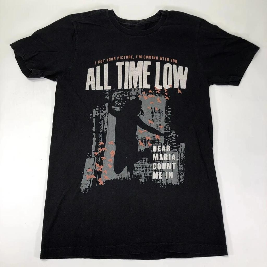All Time Low Dear Maria Count Me in Band Tshirt for Men Women S4XL Fashion Popular Oversized Tops