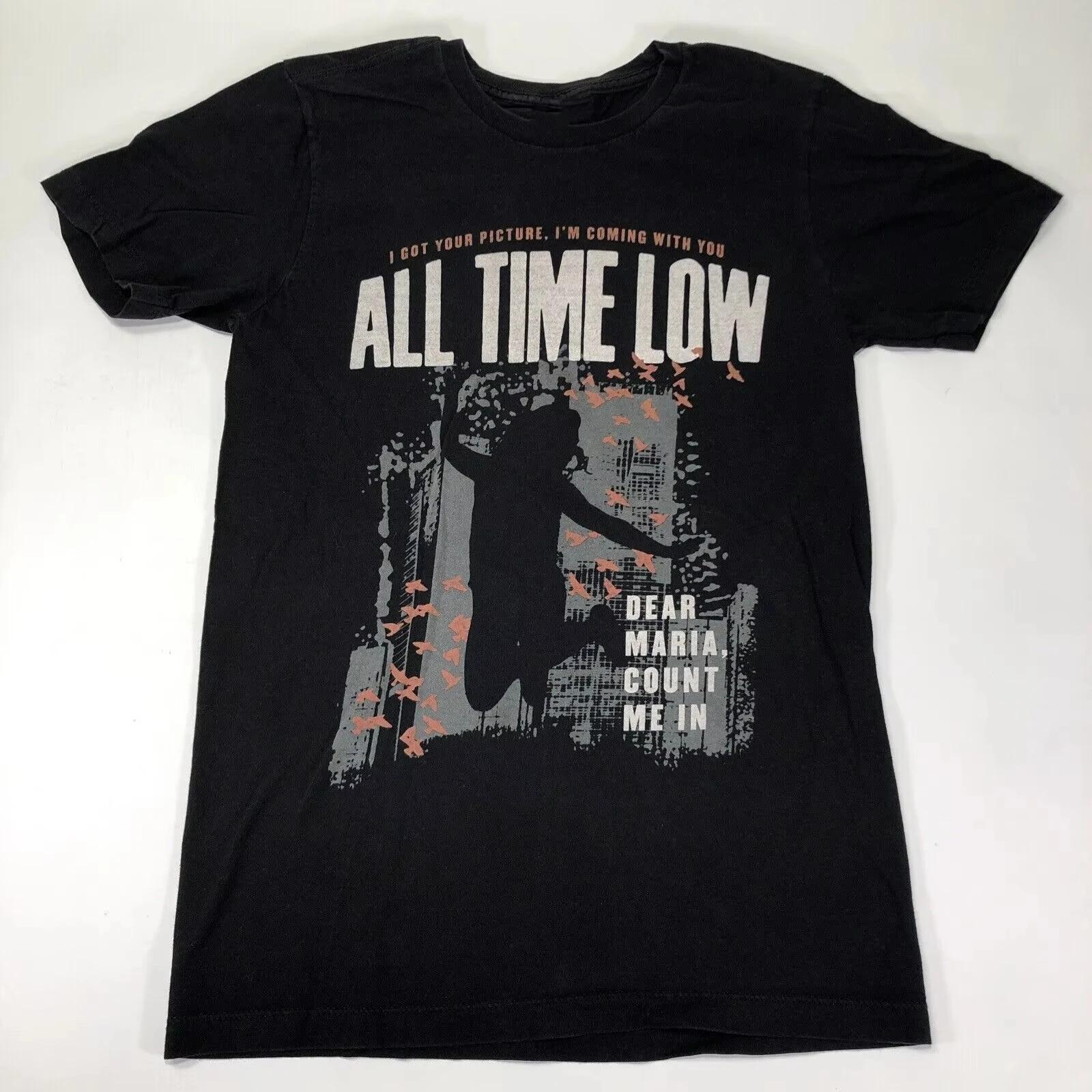All Time Low Dear Maria Count Me in Band Tshirt for Men Women S4XL Fashion Popular Oversized Tops S