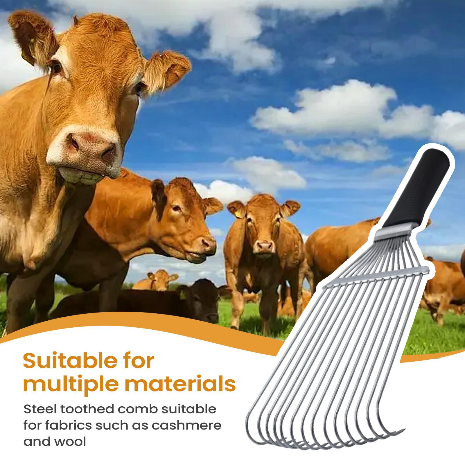 

Груминг-грабли для подшерстка Грива лошади Грабли для подшерстка Эргономичная сталь Кашемировая шерсть Распутывающая расческа Для овцы Коровы Козы Животные Домашние питомцы CHINA