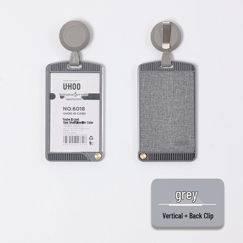 6018 Premium Ultra-Thin Transparent Single-Sided ID Badge Holder