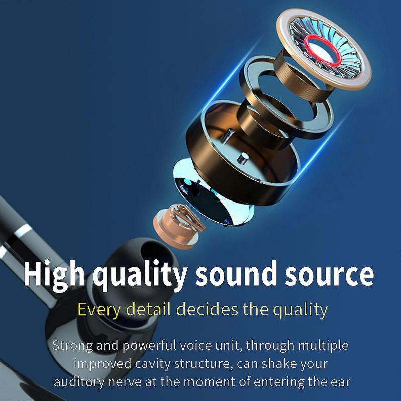 Wireless Bluetooth 5.1 Headphones Ear-hook Single Earbud