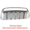 Chrome Car Accessories Tail Trunk Licens Plate Covers Paste Style For Toyota Prado FJ120 4000 2700 2002 2003 2005 2006 2008 2009