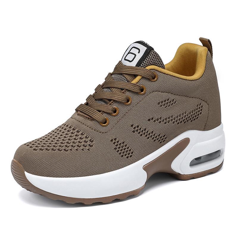 

Женская обувь новая обувь на платформе с воздушной подушкой модная обувь для квадратных танцев обувь для мамы удобная обувь-качалка повседневная женская обувь 42 хаки