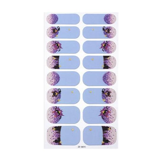 Festival Nail Wraps Halloween Glow-in-the-Dark Stickers, Gothic Spider Web Ghost Manicure Party Accessories Decoration Decals, Art for Women