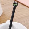 Back to school season 10pcs 0.5mm creative black kitten gel pen cute cartoon stationery water-based pen small fresh office signature pen