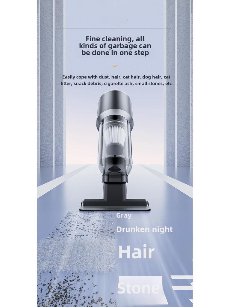 High-Power Brushless Car Vacuum: Three-Speed Handheld Blower and Suction for Home and Vehicle Use