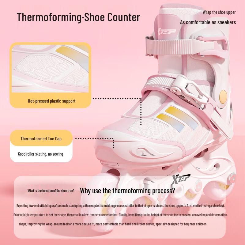 XTEP Kids' Integrated Frame Inline Skates