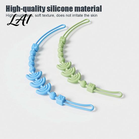 BPA-free Pacifier Leash Silicone Clip with Teether for Infants BPA-Free Chewable Baby Anti-Drop Holder Non Metallic Chain 0-24 Months Boil-Safe