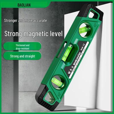 Mini nível de torpedo magnético 230 mm para medição de equilíbrio em madeira